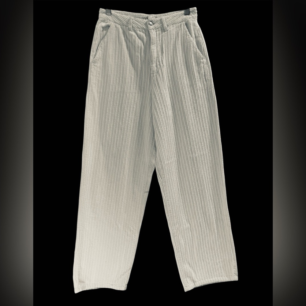 Zara Cream Wide Leg Pants